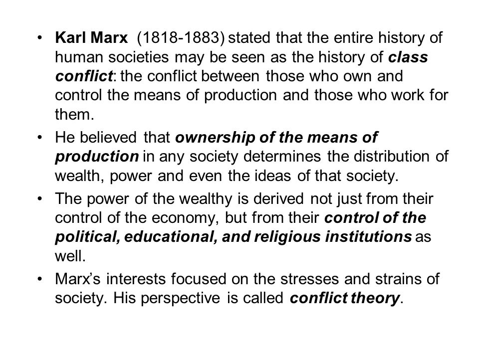 Marx class struggle essay